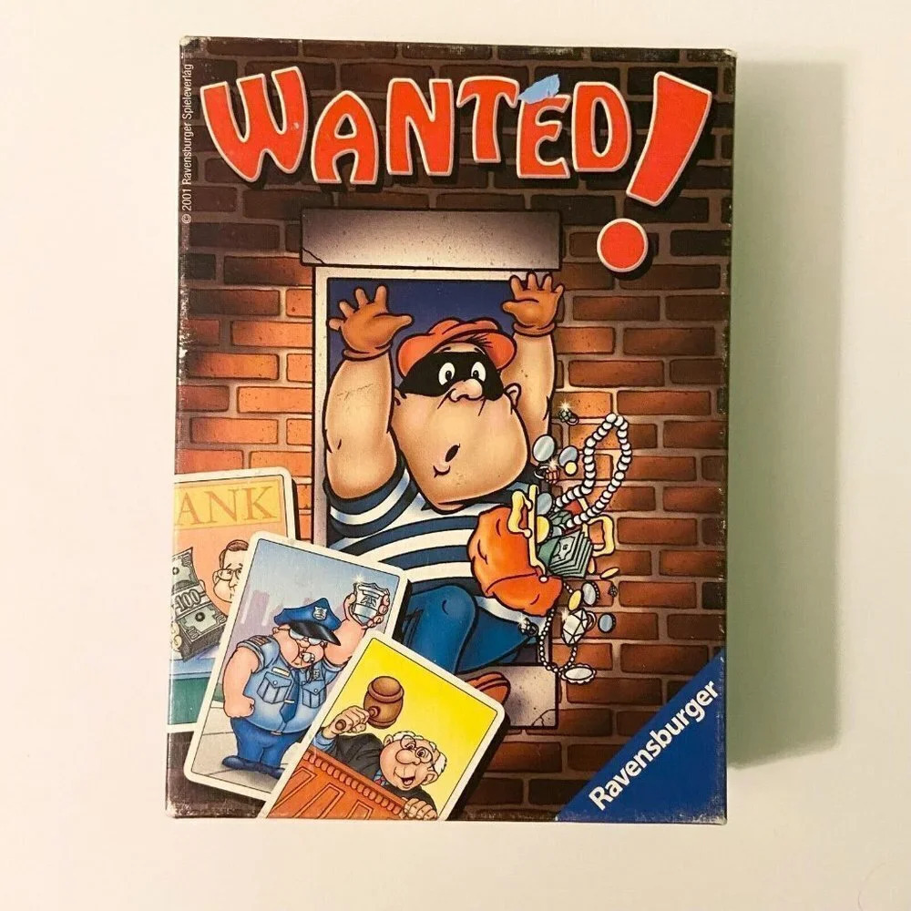 2001 Wanted Card Game Ravensburger Complete